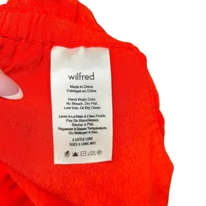 Aritzia Wilfred Montrouge‎ Flowy Crepe Shorts Red Size Large thumbnail 6