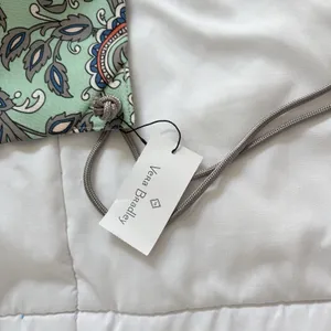 NWT Vera Bradley VB Drawstring Backsack‎ Backpack Floral Paisley Green Feminine thumbnail 2