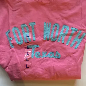 MV Sport NWT Fort Worth Texas collegiate pink t-shirt, size large thumbnail 5