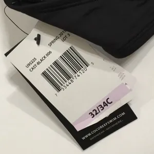 New. COCO REEF adjustable multi-way black Strappy bikini top. 32/34-C thumbnail 12