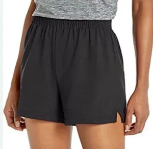 Y2K Soffe Black Cotton Short Shorts Roll Down High Waist thumbnail 1