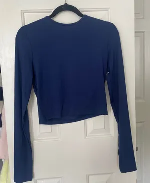 Navy long sleeve top Blue thumbnail 1