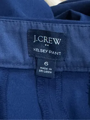 J. Crew Kelsey Flare Pants Navy Blue Women’s 6 thumbnail 3