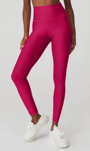 ALO Yoga High-Waist Magenta Leggings thumbnail 1