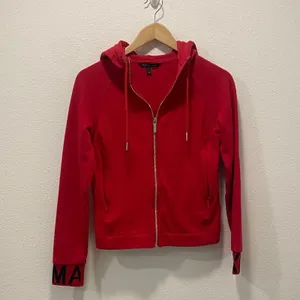 Armani Exchange Vibrant Red Bomber Hoodie - Medium thumbnail 3