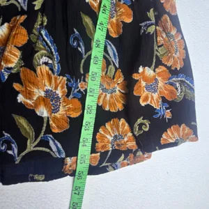 Patrons of Peace 39G Womens Black‎ Floral Rayon Button Front Ruffle Maxi Dress S thumbnail 10