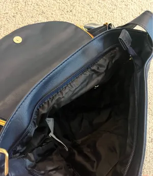 Shoulder bag leather Blue thumbnail 4