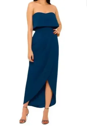 XScape emerald green mid length dress thumbnail 1