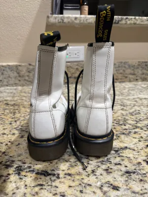 Dr. Martens White Patent Boots thumbnail 5