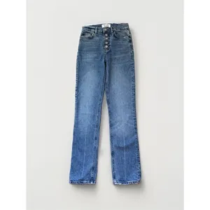 Reformation Liza Button Fly High Rise Straight Jeans Malta Medium Wash Size 23 thumbnail 5