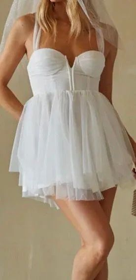 American Threads White Mini Dress thumbnail 1