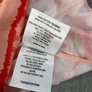 ZYIA ACTIVE Women's XL Peach Red Striped Racerback Tank Top Athletic Gym Shirt thumbnail 5
