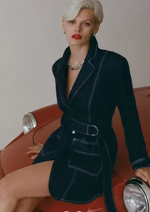 Pilcro denim blazer dress thumbnail 1