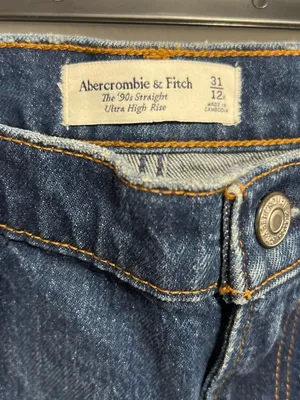 NWT Abercrombie & Fitch Women's The ‘90s Straight Ultra High Rise Size 31/12R thumbnail 8