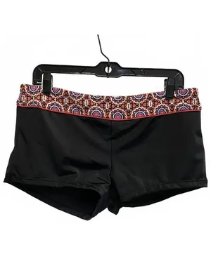 South Point Black Orange Floral Tankini and Shorts Two Piece Swim Set Size 12 thumbnail 4