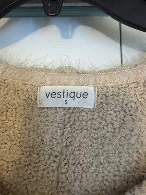 Vestique Tan Fuzzy Sweater thumbnail 3
