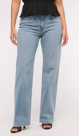 Abercrombie Curve Love High Rise 90s Relaxed Jean NWT thumbnail 1