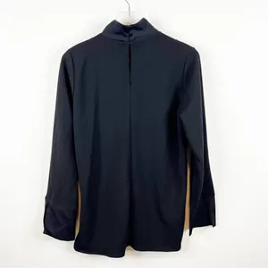 ZARA Paneled Satin‎ Top Women's Size S Black Minimalist Chic thumbnail 3