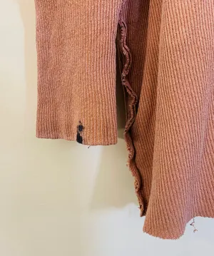 Free People We the Free Pullover Turtleneck Top in Terra Cotta size XS/S thumbnail 3