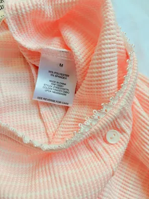 Pink Republic Y2K Pink Ribbed Flare Pajama Lounge Pants M thumbnail 4