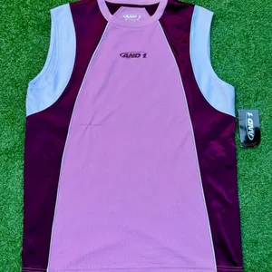 AND1 Tank Top Shirt Exile Sleeveless Jersey Orchid New With Tag thumbnail 1