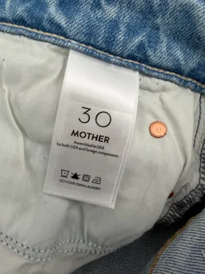 Mother Superior Jeans Women 30 Blue The Flirt Fray I Confess High Waist Raw Hem thumbnail 5