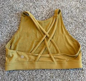 lululemon athletica High Neck Crisscross Strappy Energy Sports Bra SZ 10 thumbnail 1