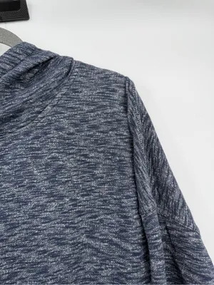 Carhartt Newberry French Terry Hoodie Womens L Navy Relaxed Fit Pullover thumbnail 5