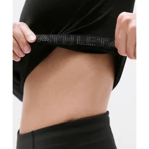 New Athleta M Momentum Seamless Flex Ultra Crop Tank Black Medium thumbnail 7