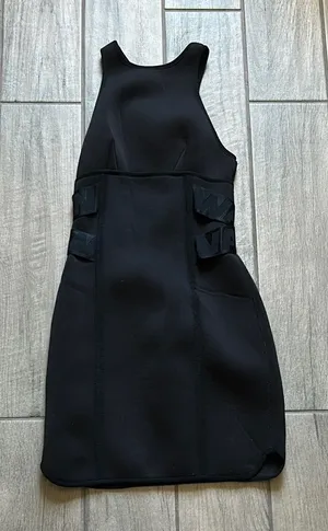H&M Black Sleeveless Halter Sheath Dress thumbnail 1