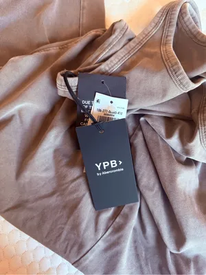 Abercrombie & Fitch Scoop Neck Tank — Taupe thumbnail 2