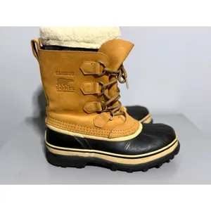 SOREL Caribou Women's 7.5 Buff Waterproof Leather Snow Winter Boots NL1005-280 thumbnail 5