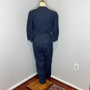 Faherty Charlotte Denim Jumpsuit‎ thumbnail 6