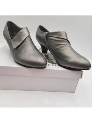 AJ Valenci Leather Shooties Comfort Shoes Boots 7.5 M Pewter thumbnail 5