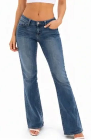 Old Navy Women's Size 14 Regular The Diva‎ Bootcut Jean Medium Wash Mid-Rise thumbnail 1