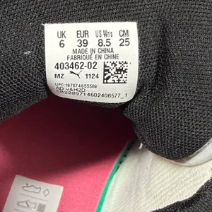 Puma Rebound V6 Womens 8.5 High Top Sneakers Black White Pink 403462-02 thumbnail 6
