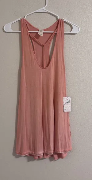NWT Free People Dusty Rose Racerback Tank thumbnail 1