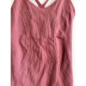 Free People Movement Good Karma Bodysuit Dusty Rose Pink Seamless Small Medium thumbnail 4