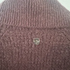 Kuhl Sienna Sweater Burgundy Cowl Neck Chunky Knit Curved Hem Size XS thumbnail 4