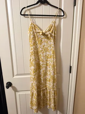 Monteau Los Angeles Floral Midi Dress Size S thumbnail 2