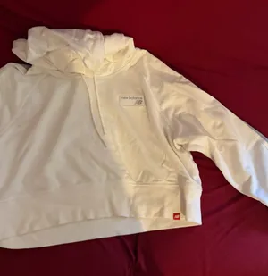 New Balance Women's White Cowl Neck Pullover thumbnail 1