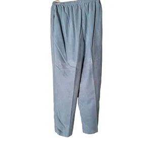 Ladies Club 2pc Baby Blue‎ Suede Pants Set Women's Size Large thumbnail 9
