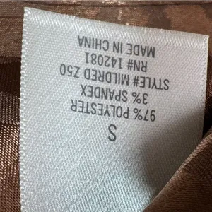 Mi Ami Francesca’s Satin Animal Print High Waist Midi Slip Skirt‎ Brown Small thumbnail 11