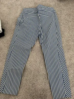 Blue and white slacks Size 4 thumbnail 2
