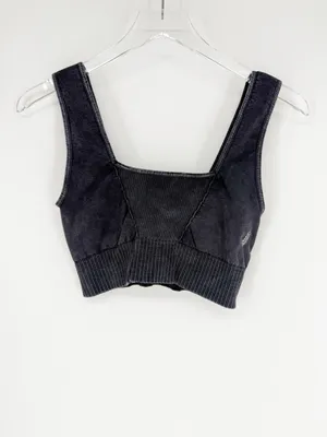 Free People Movement Good Karma Square Neck Sports Bra Women's M/L Grey Yoga thumbnail 2