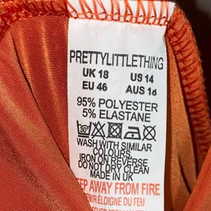 PrettyLittleThing Rust Orange‎ Romper Women's 14 Sleeveless Scoop Neck Flowy thumbnail 3