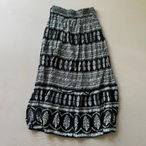 Nicole Miller boho Tribal Printed Tiered Maxi Skirt thumbnail 2