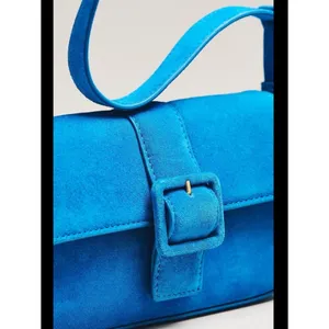 Anthropologie Fiona Suede Buckle Bag thumbnail 2