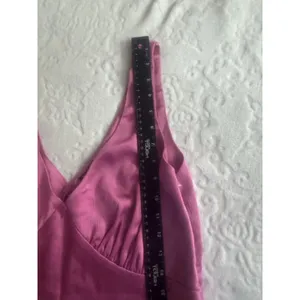 Nasty Gal Satin V Neck Ruched Bust Mini Dress SIZE 10 thumbnail 4