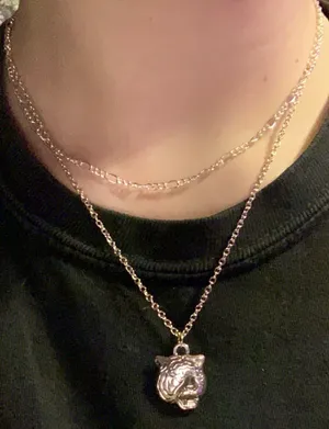 Tiger Necklace Silver thumbnail 1